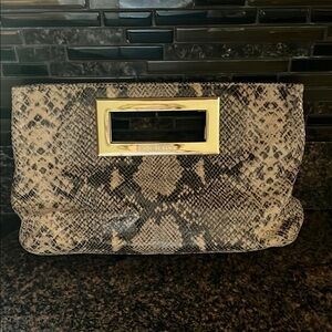 Michael Kors Snake Print Clutch